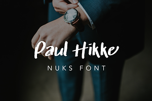 Nuks Handwritten Font Script Brush