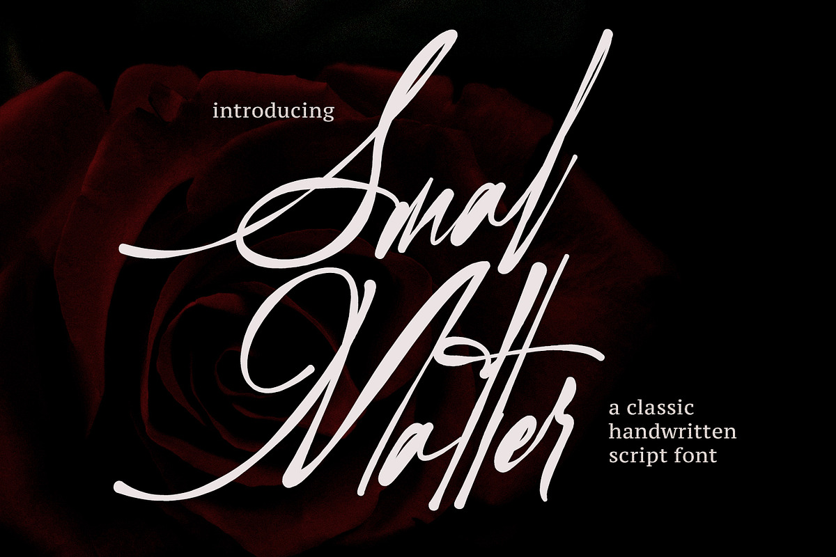 Smal Matter Classic Handwritten Font, a Script Font by Maulana Creative (Photo 1 of 7)