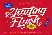 Shading Flash Bold Calligraphy Font, a Script Font by stylishtype.co (Thumbnail 1 of 20)
