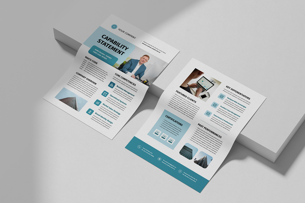 Capability Statement | Canva & Word preview 3
