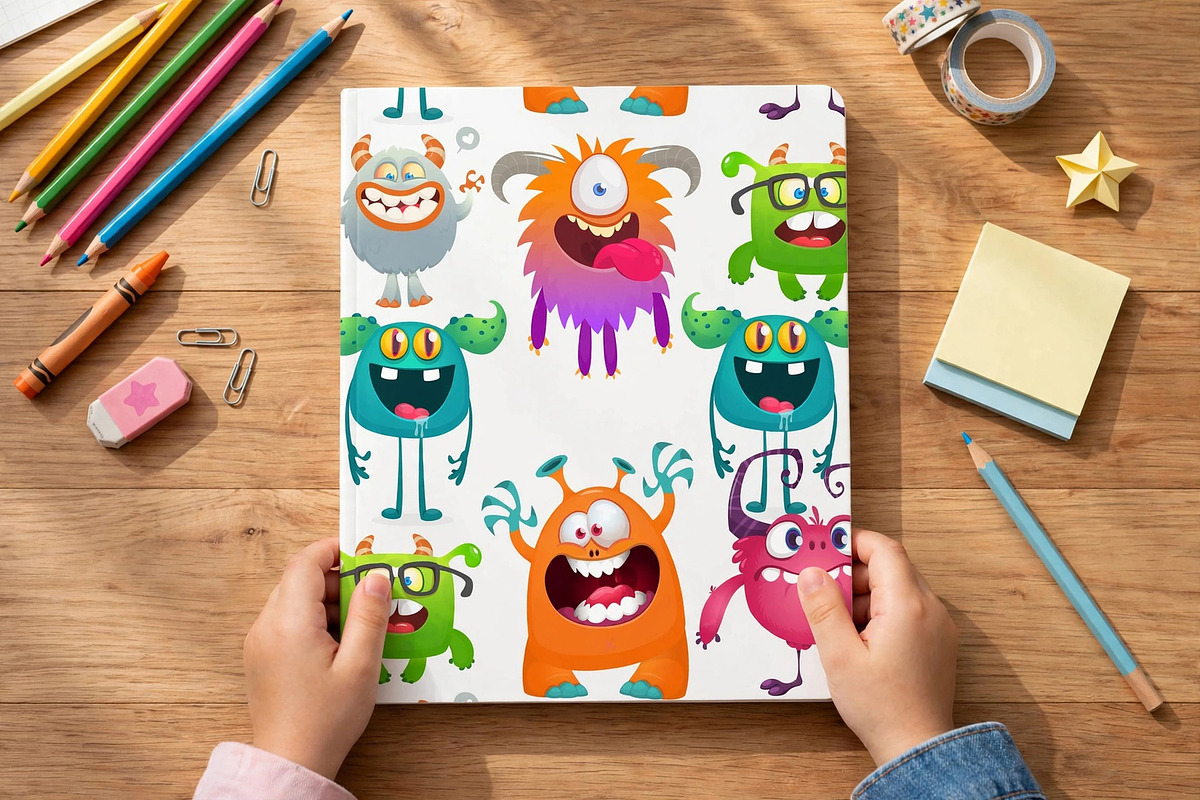 Puffy Pops - 6 Cute Monsters, a Decorative Illustration by D R A W K M A N (Photo 2 of 9)