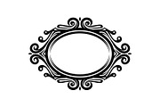 Vintage Oval Frame Vector Bundle, an Illustration by musafir_fashion (Thumbnail 14 of 31)