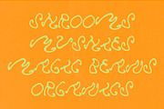Mushroom Hand Drawn Psychedelic Font, a Handwritten Font by Madeline ODonoghue Design (Thumbnail 3 of 7)