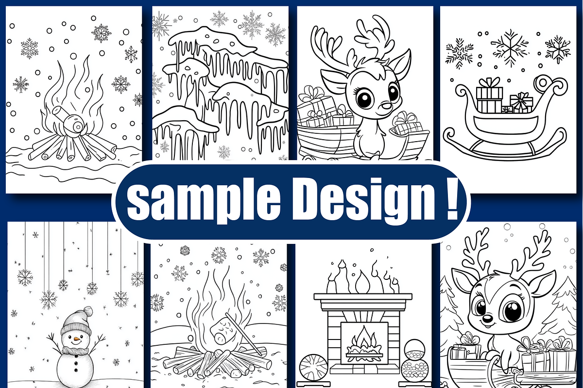 Bold And Easy Cozy Winter Coloring, an Animal Illustration by Design Home (Photo 2 of 3)