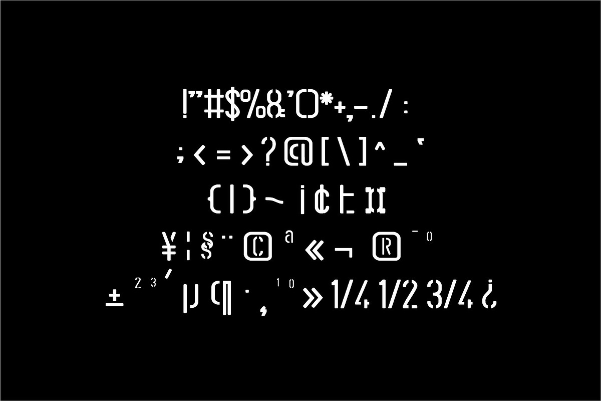 STENCIL ARMY Military Font, a Symbol Font by WAP (Photo 6 of 7)
