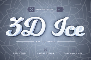 PSD Winter - Editable Text Effect