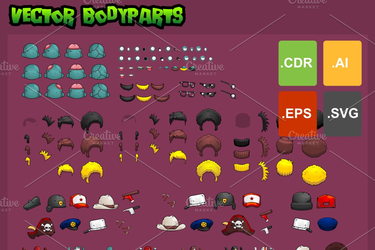 Zombie Horde - Game Sprites, an Illustration by pzUH (Photo 6 of 7)
