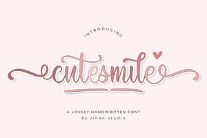 Cute Smile - Handwritten Font