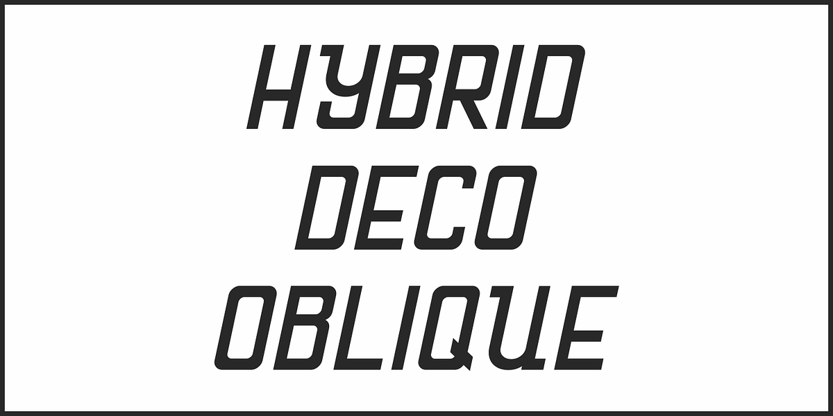 Hybrid Deco JNL, a Font by Jeff Levine Fonts (Photo 4 of 5)