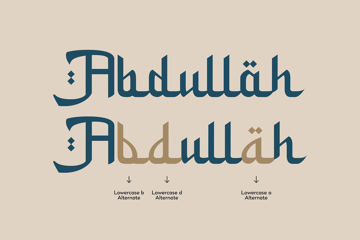 Kollilah - Arabic Font, a Font by Imoodev (Photo 3 of 5)