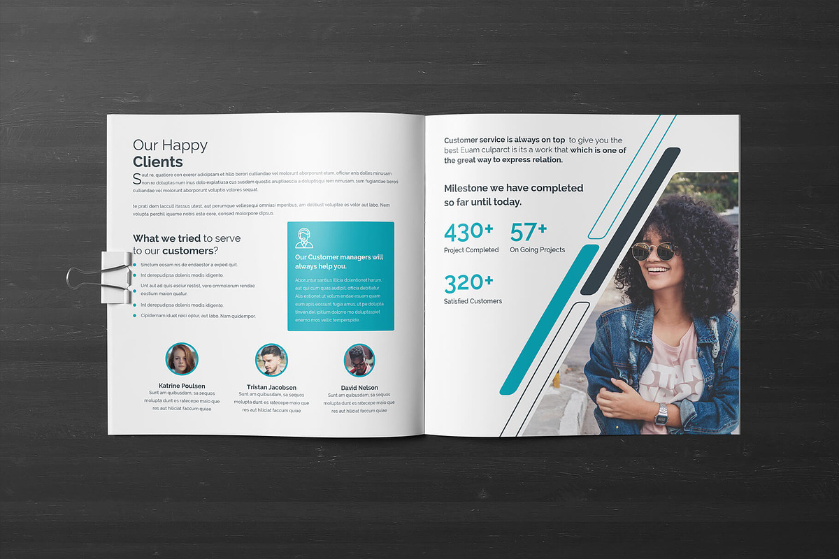 Comapny Profile Square Brochure, a Brochure Template by Divergent Studio (Photo 9 of 9)