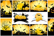 Halloween Backgrounds Set, a Seasonal Illustration by PictureInStock (Thumbnail 3 of 3)