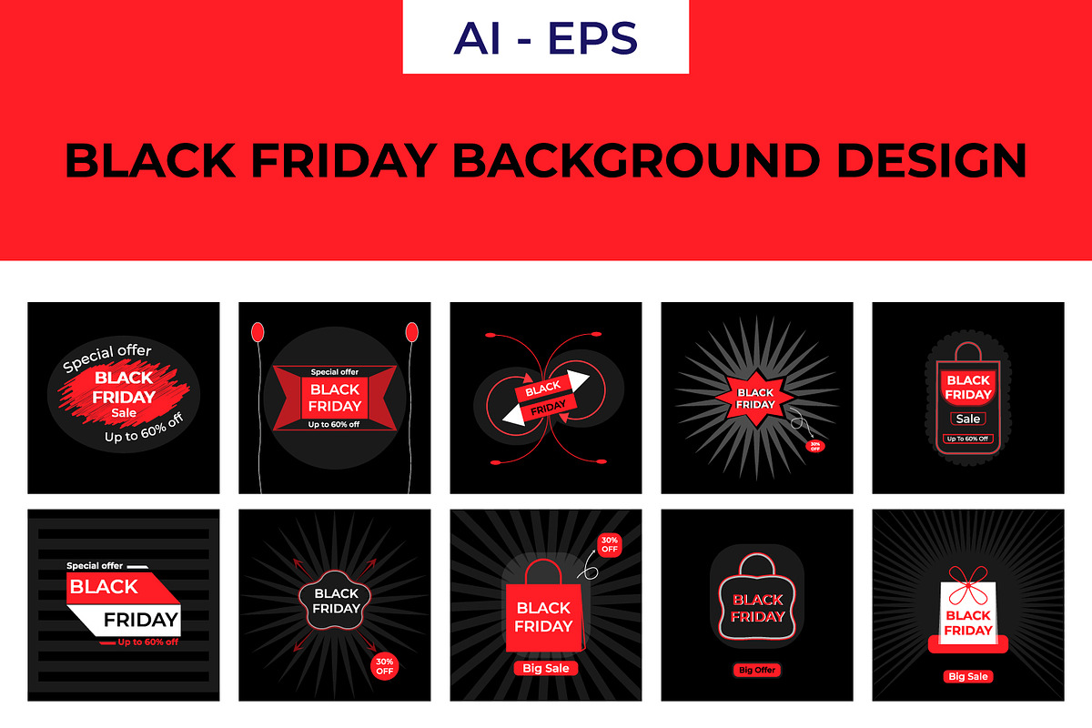 Black Friday Background, a Social Media Template by Lakhan1998