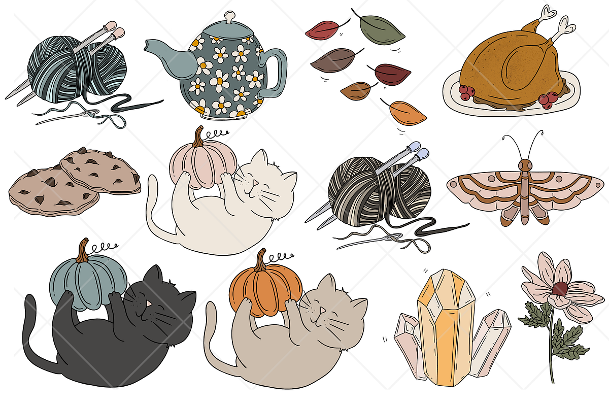Thanksgiving Cozy Fall Clipart, a Graphic by Murphy & Frank (Photo 7 of 8)