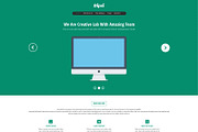 Creative One-Page PSD Template, a Landing Page Template by Dqa (Thumbnail 2 of 2)