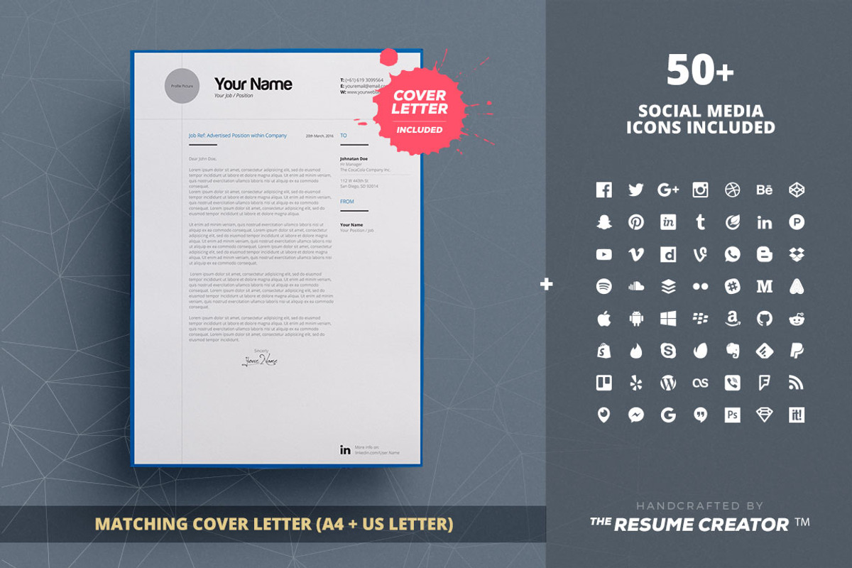 Clean Resume/Cv Template Volume 9, a Resume Template by TheResumeCreator (Photo 5 of 6)