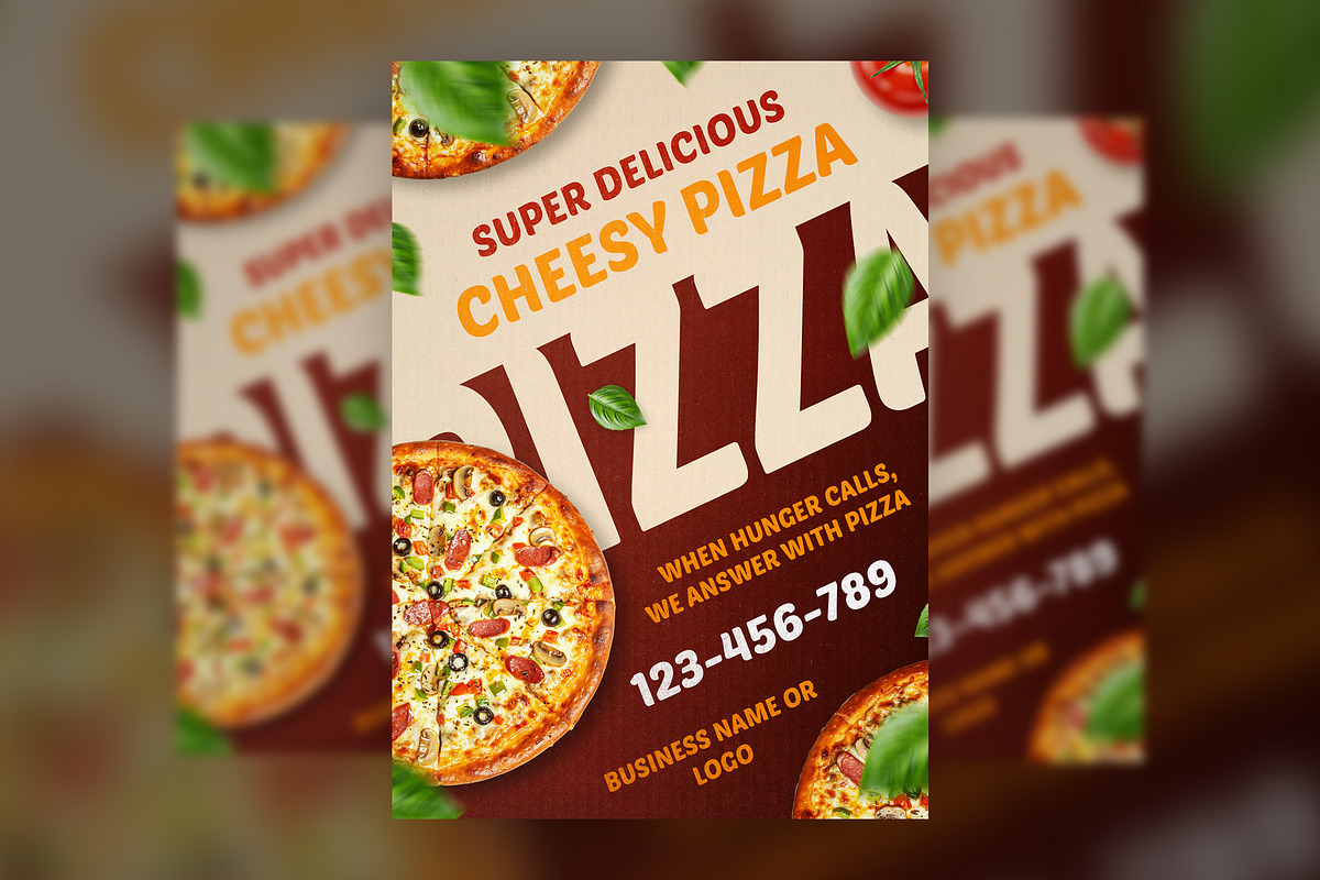 Pizza Restaurant Promo Flyer, a Flyer Template by professorinc