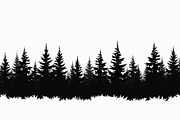 Pine Forest Silhouette Bundle, a Graphic by Creativeshirt (Thumbnail 12 of 14)