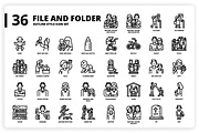 3,600 Icons x3 Styles, an Outline Icon by monkik (Thumbnail 122 of 299)
