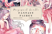 Magical Fantasy Watercolor Clipart, a Photo by Redwood Digital Art (Thumbnail 6 of 11)