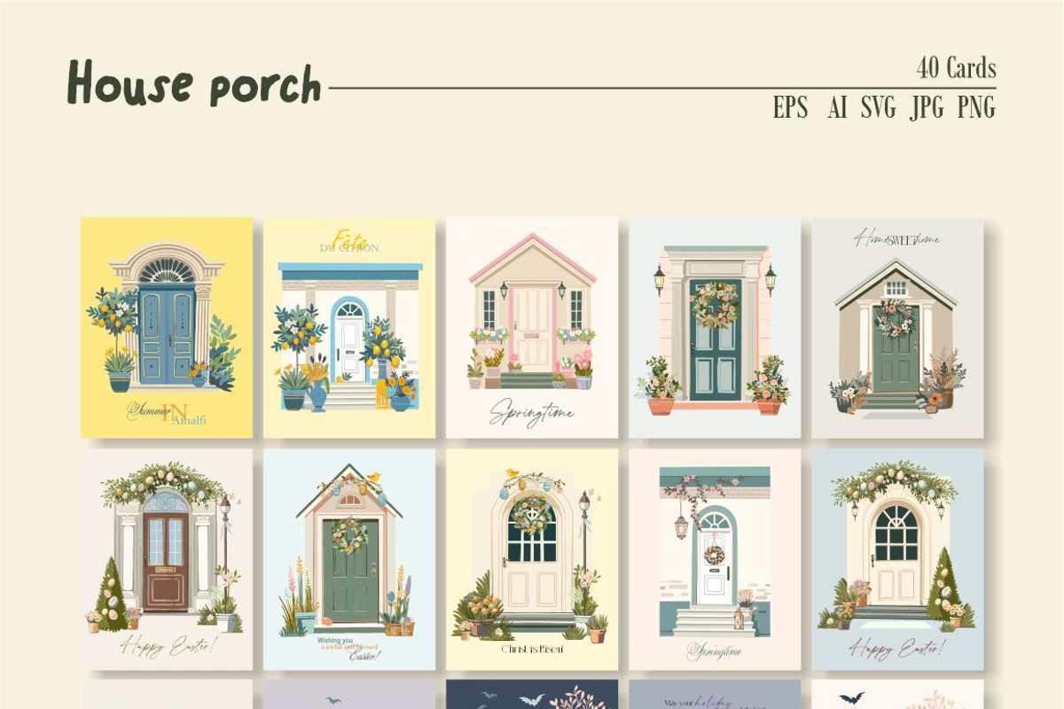 House-Porch, a Seasonal Illustration by Collection by VY (Photo 4 of 7)