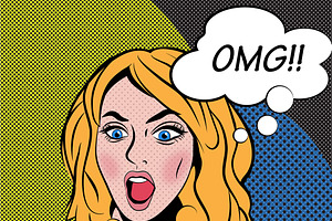 Pop Art Blond 8040 × 6354 px JPG
