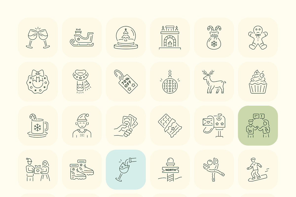 705 Seasonal and Festive Icon, an Outline Icon by Prosymbols (Photo 8 of 14)