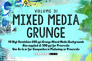 Mixed Media Grunge Backgrounds, a Brushes & More by DeloresArt (Thumbnail 1 of 7)