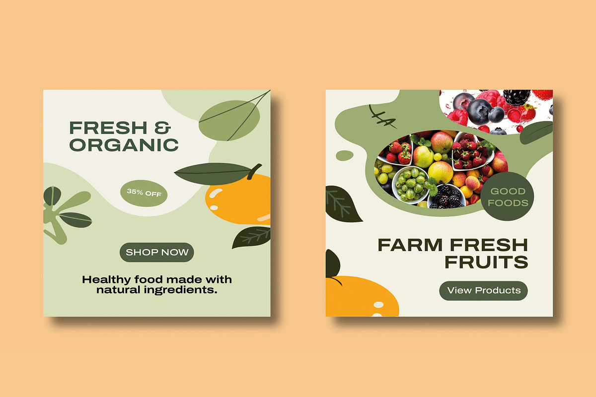 Food Social Media Template, a Social Media Template by MightyDesign (Photo 3 of 8)