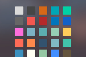 125 Flat Color Swatches