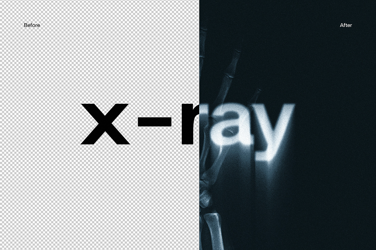 X-Ray Text Distortion Effect, a Graphic by Divided.co (Photo 4 of 4)