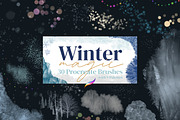 Winter Magic Brushes for Procreate, a Brush Add-On by AJ Brushes (Thumbnail 1 of 10)