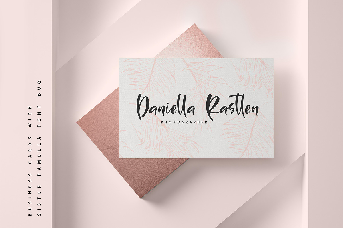 Sister Pamella Font Duo Cyrillic, a Script Font by IraDvilyuk (Photo 6 of 16)