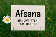 Afsana – Handwritten Playful Font, a Handwritten Font by RAHMAT (Thumbnail 2 of 6)