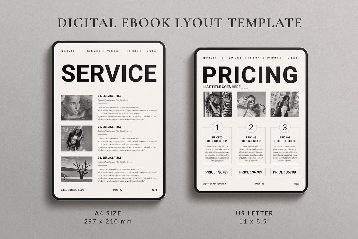 Digital Ebook Layout Design Template, a Magazine Template by TemplatesForest (Photo 2 of 8)