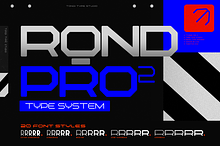 RQND Pro 2 - Type System (20 fonts )