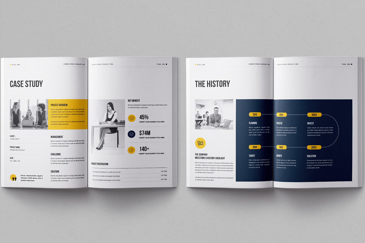 Company Profile - InDesign & Canva, a Brochure Template by Work-Envance (Photo 6 of 10)