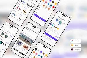 Sunglasses Shop Mobile App UI Kit
