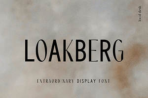 Loakberg – Extravagant Display Font