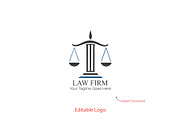 Professional Law Firm Logo Template, a Branding & Logo Template by YUDesignStore (Thumbnail 2 of 10)