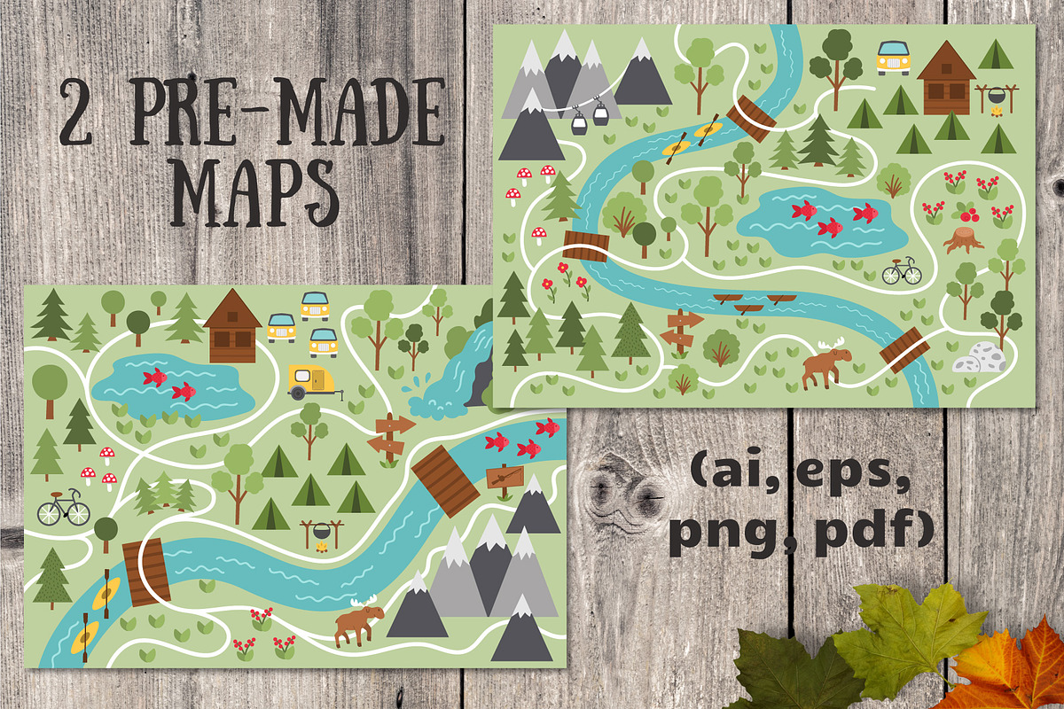 Camping map creator, an Animal Illustration by Lexi Claus (Photo 9 of 11)