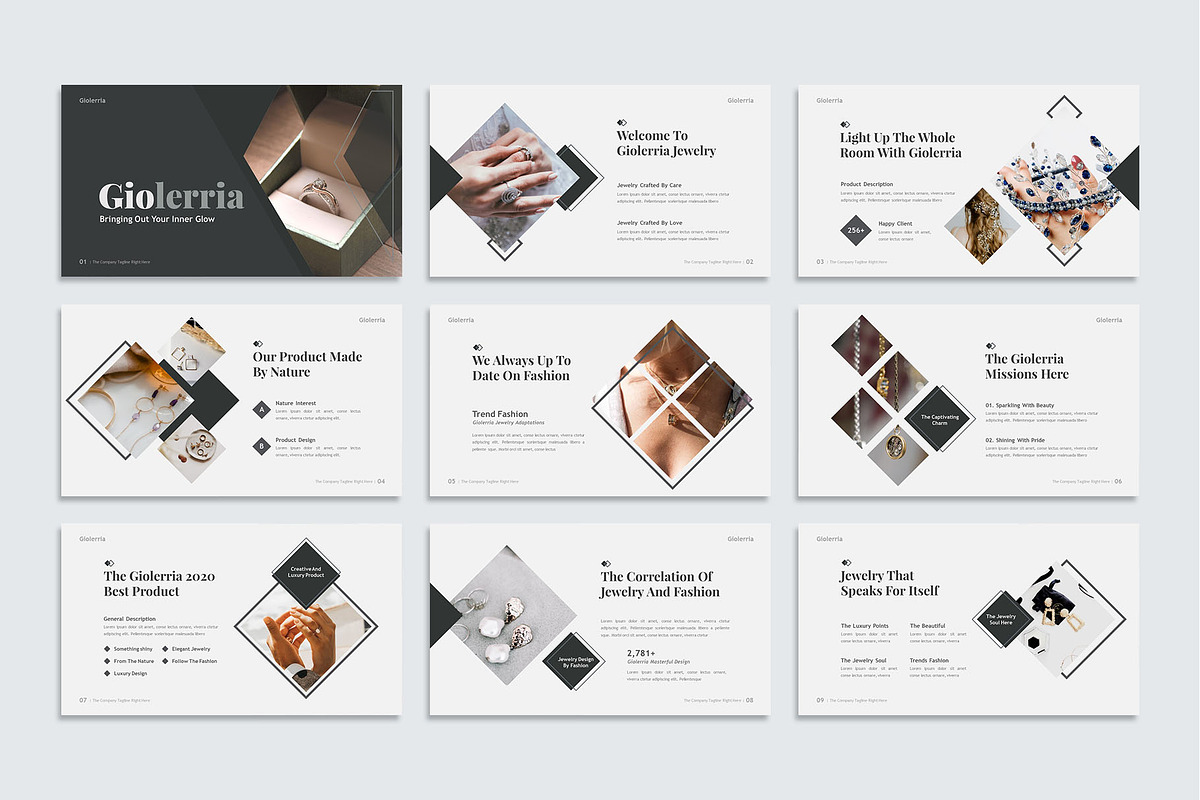 Giolleria - Jewelry Google Slides, a Presentation Template by kerismaker (Photo 2 of 5)