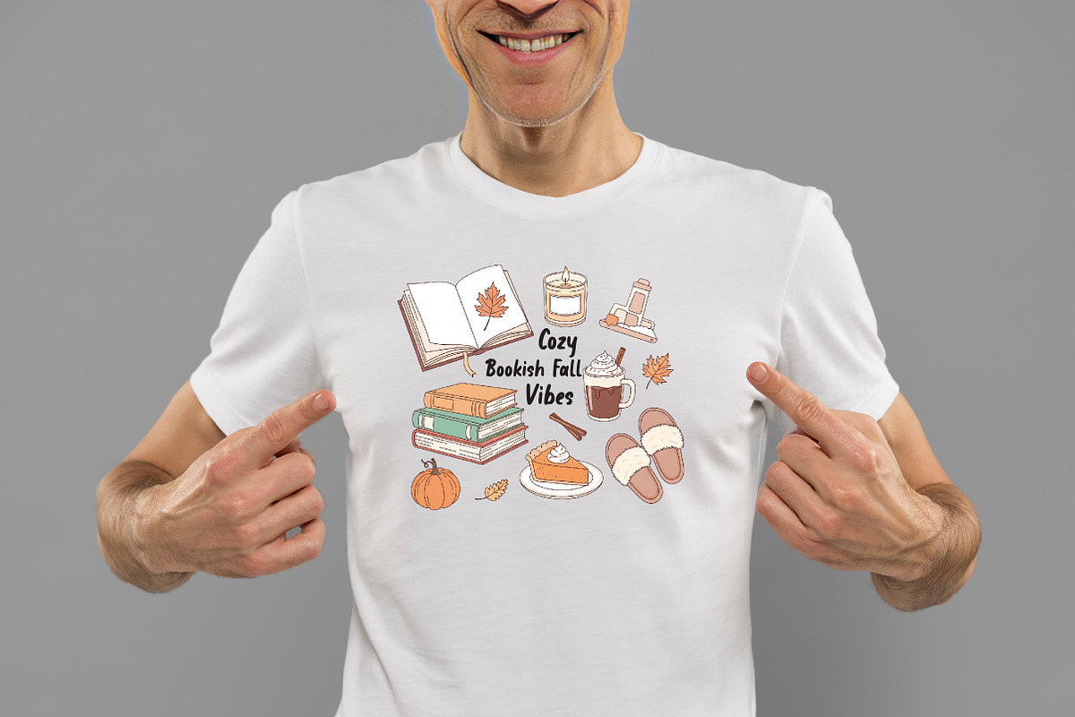 Bookish Fall Vibes PNG, an Illustration by Daily.Designs (Photo 2 of 3)