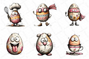 Funny Eggs Easter Clipart, an Illustration by DreamPrint404 (Thumbnail 3 of 6)