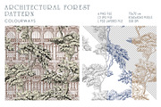 Patterns Architectural forest, a Pattern Graphic by Natalia0307 (Thumbnail 3 of 12)