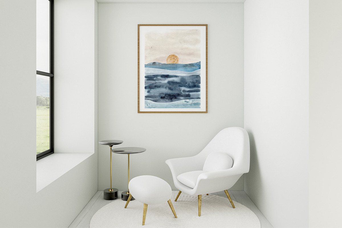 Abstract Watercolor Landscape Prints, an Illustration by Slastick (Photo 11 of 14)