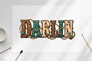 Darlin Leopard Western Cowgirl PNG, a Seasonal Illustration by Canvas Craft (Thumbnail 6 of 6)