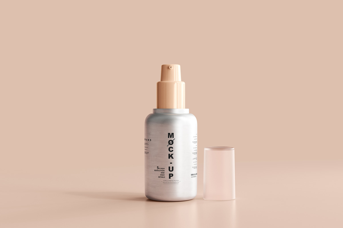 Aluminum Cosmetic Mockup Bundle, a Cups & Container Mockup by pmvch (Photo 89 of 206)
