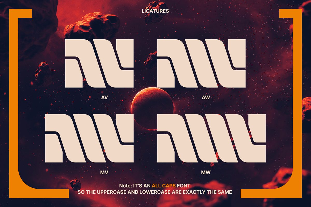 Oravino - Experimental Future Fonts, a Sans Serif Font by Konstantine Studio (Photo 3 of 4)