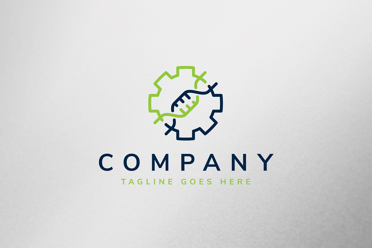 Gear DNA Logo Template, a Branding & Logo Template by C_Monica (Photo 1 of 3)
